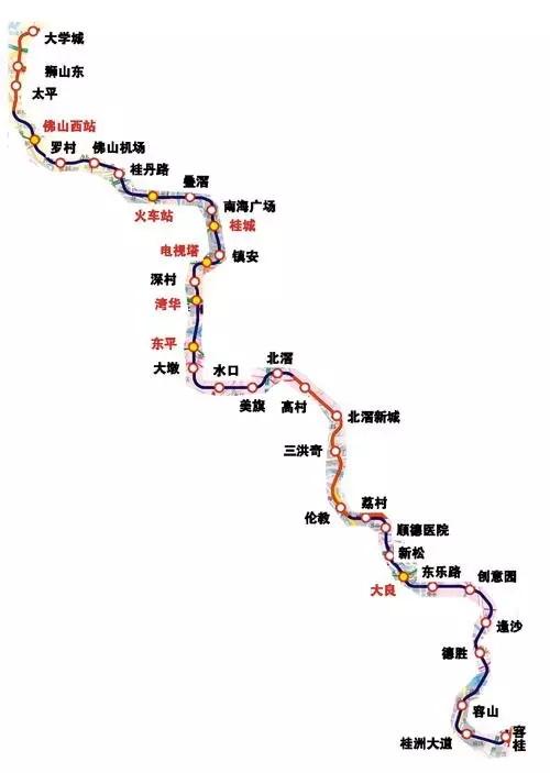 佛山地铁线路图最新版详细解读